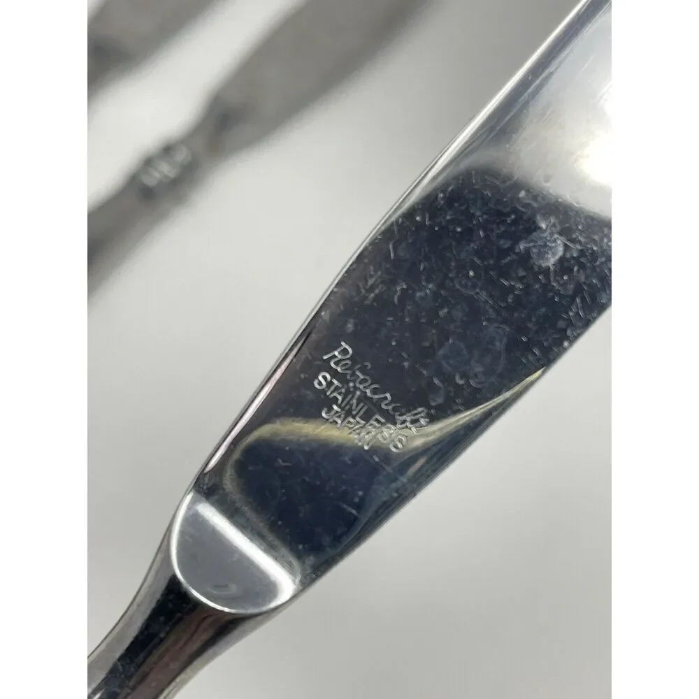 Reed & Barton Rebacraft Japan Stainless Perth Dinner Knife 8 3/8” Set Of 5
